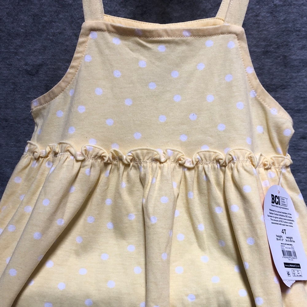 Wonder Nation Yellow Polka Dot Dress bundle NWT - Picture 2 of 5